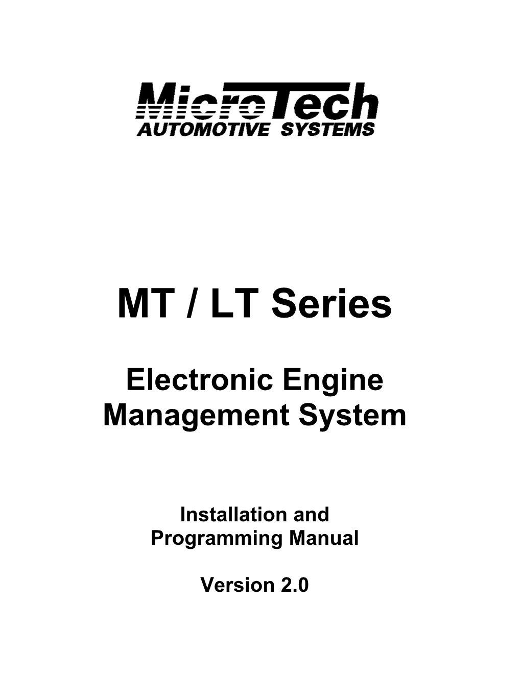 Microtech MT Series Engine Management System