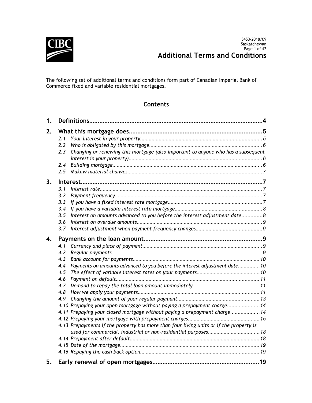 Additional Terms and Conditions (5453 Saskatchewan-2016/03)