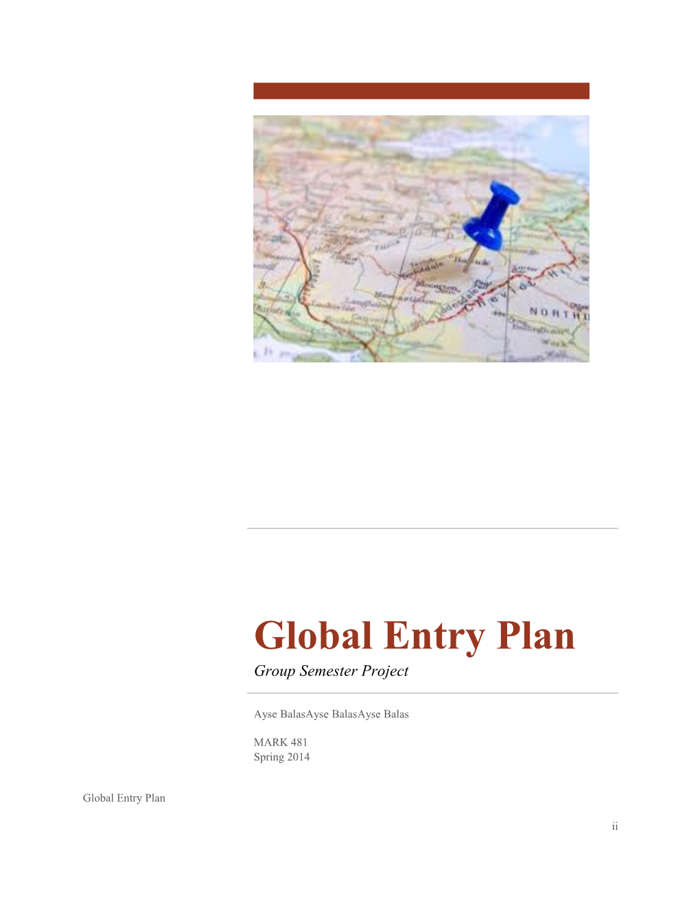 Global Entry Plan