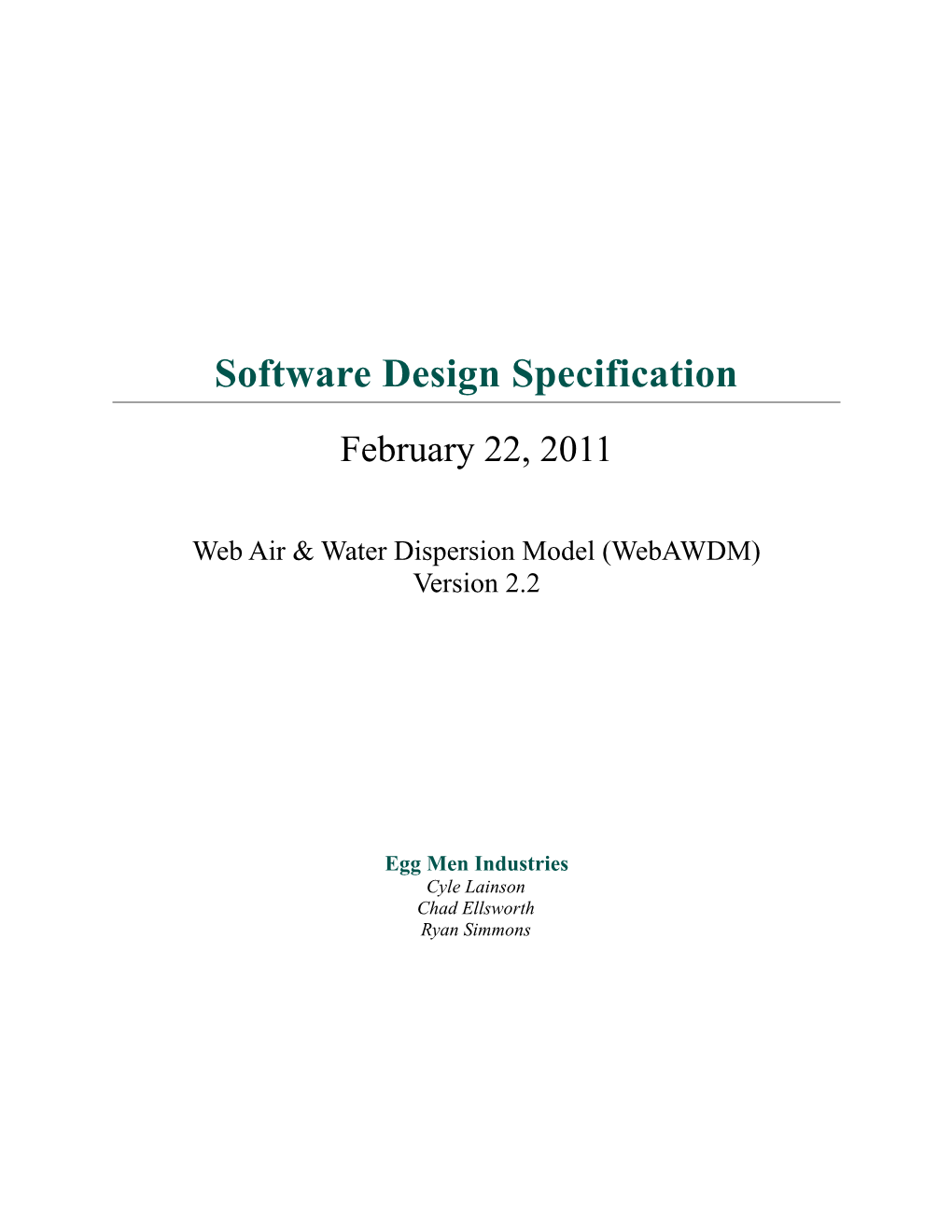 Software Designspecification