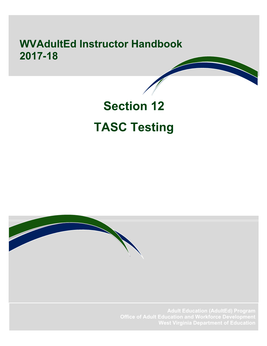 TASC Testing in West Virginia