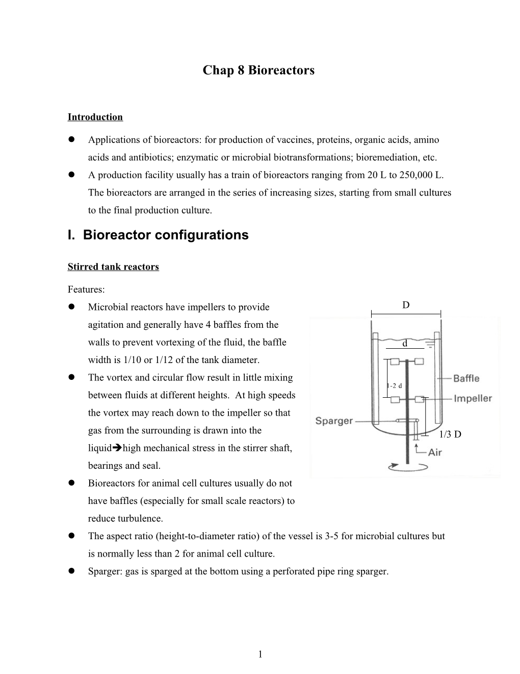 Chap 8 Bioreactors