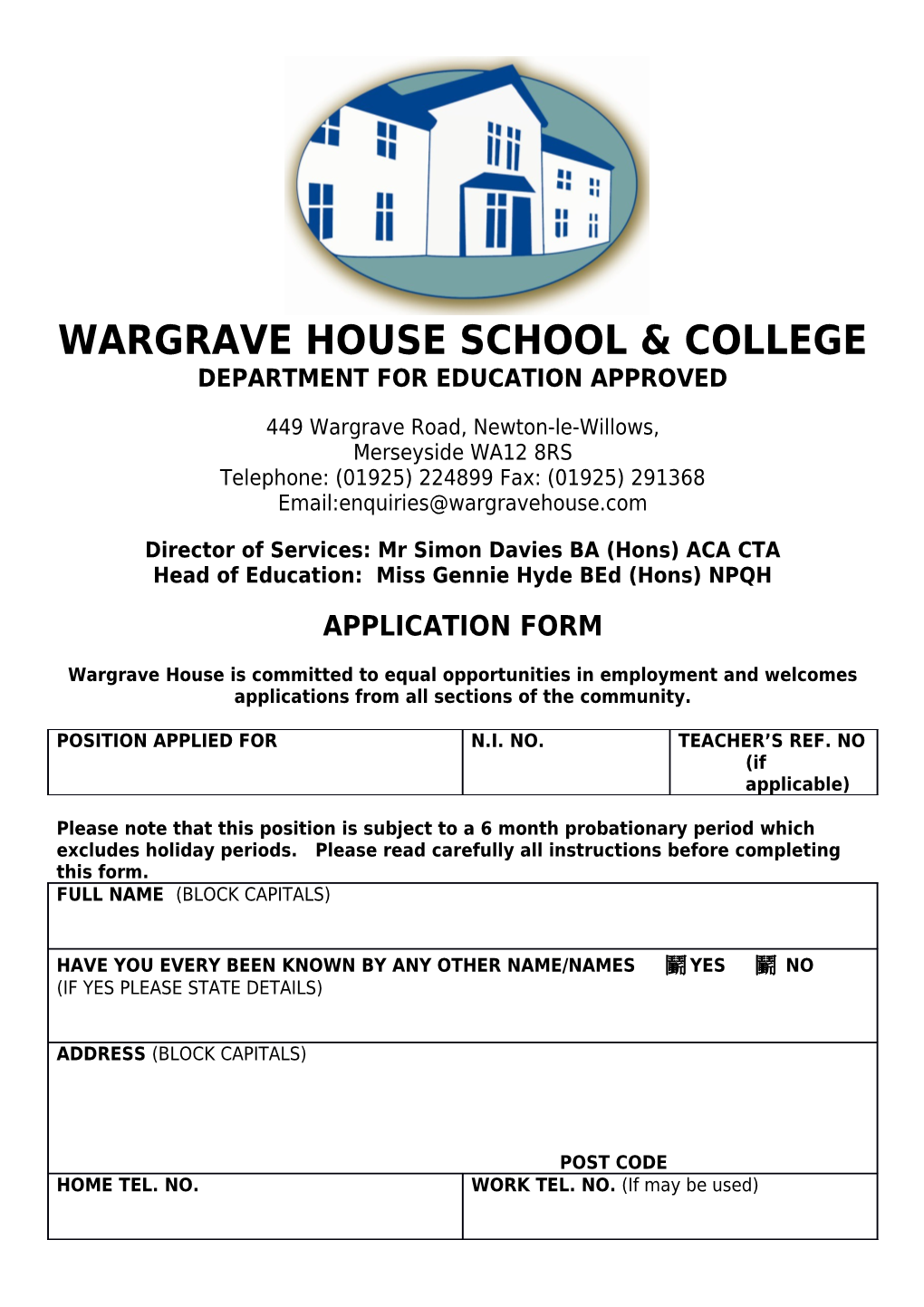 Wargrave House School & College