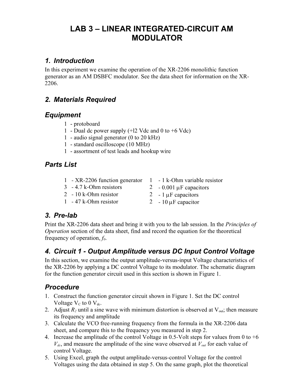 LINEAR INTEGRATED-CIRCUIT AM Modulator