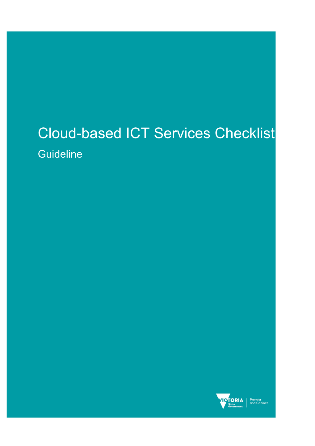 Cloud Services Checklist