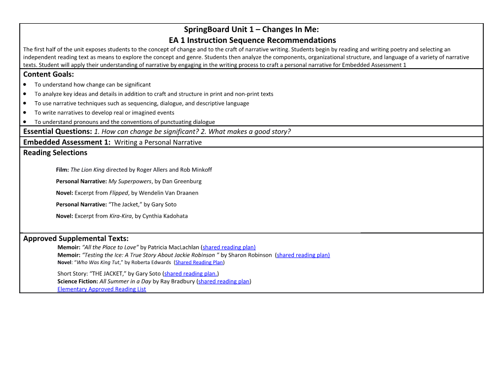 English 8 Unit 2 Real-Life Challenges