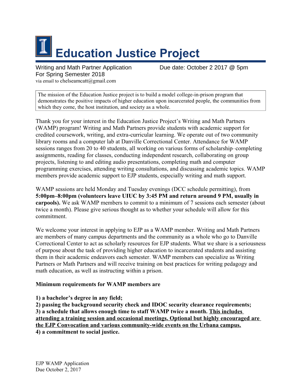 Education Justice Project