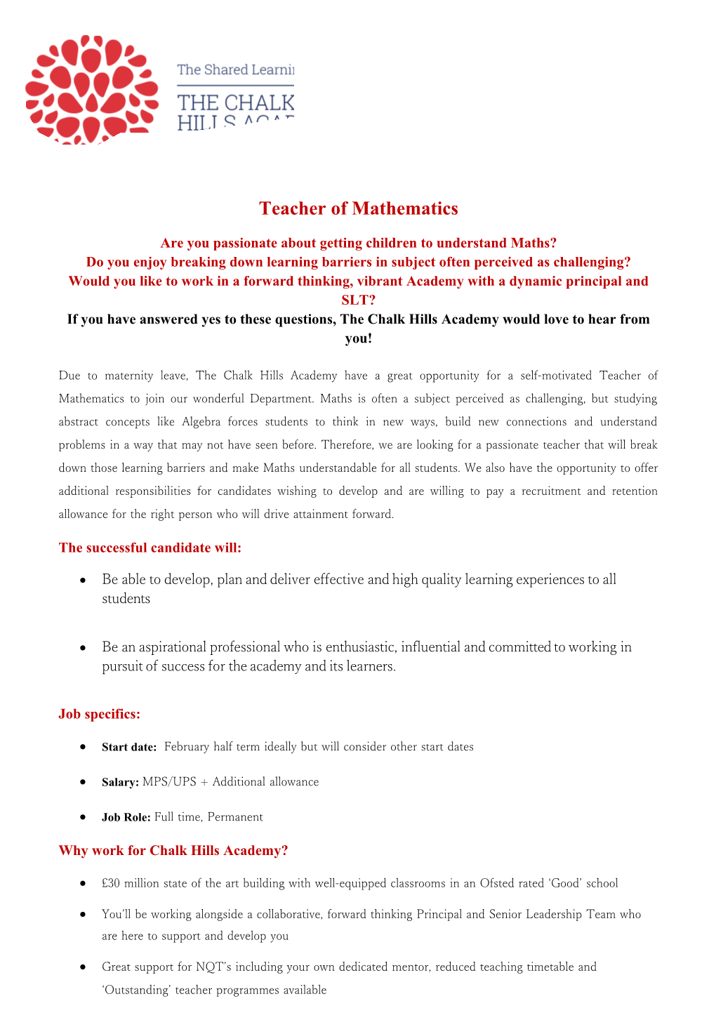 Are You Passionate About Getting Children to Understand Maths?