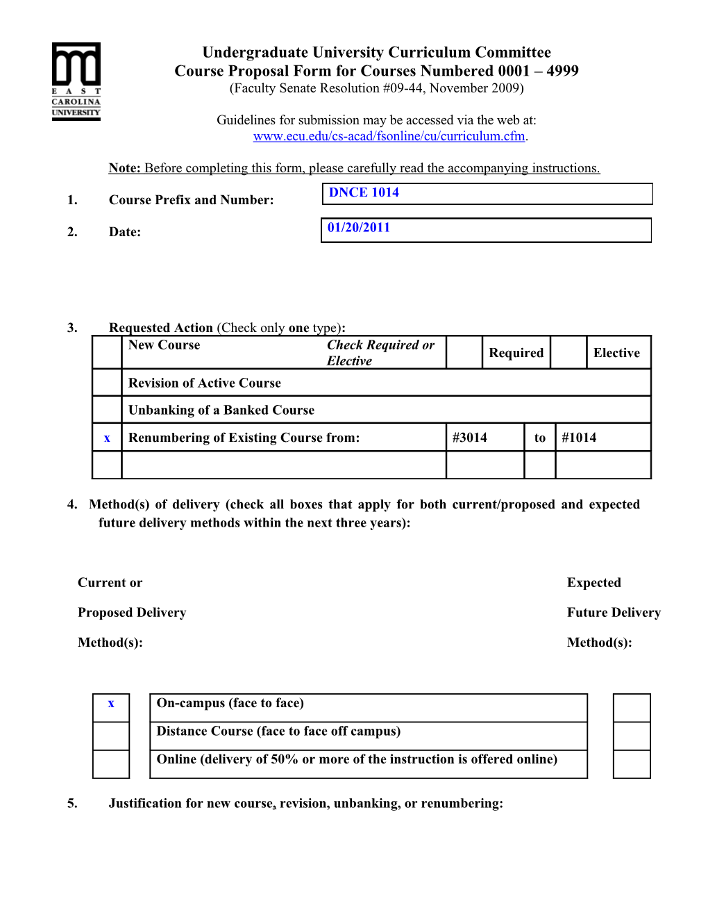 Undergraduate University Curriculum Committee