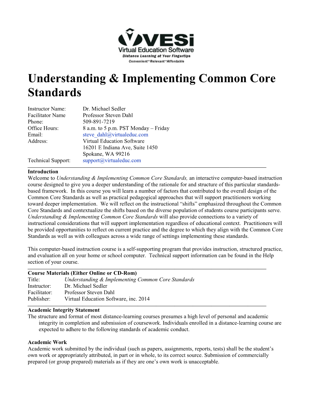 Understanding & Implementing Common Core Standards