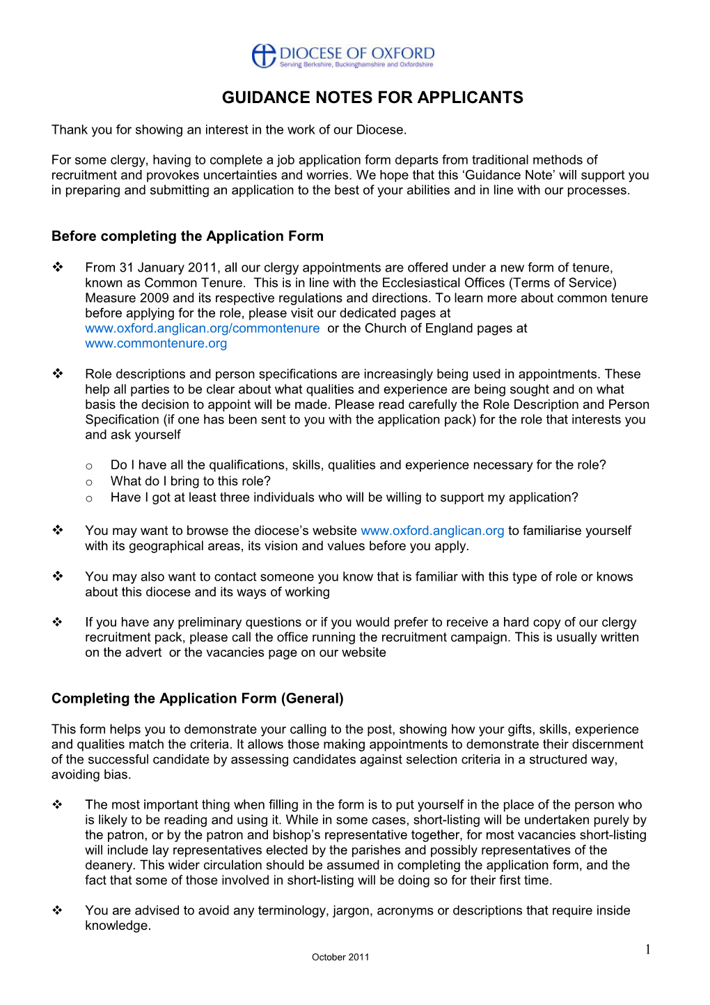 This Form Allows Those Making Appointments to Assess Candidates Against Selection Criteria