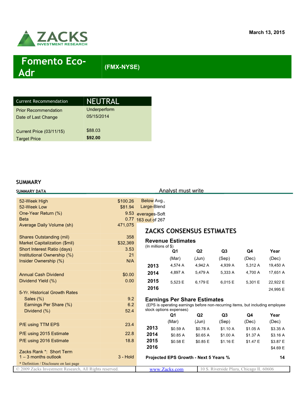 Fomento Eco-Adr