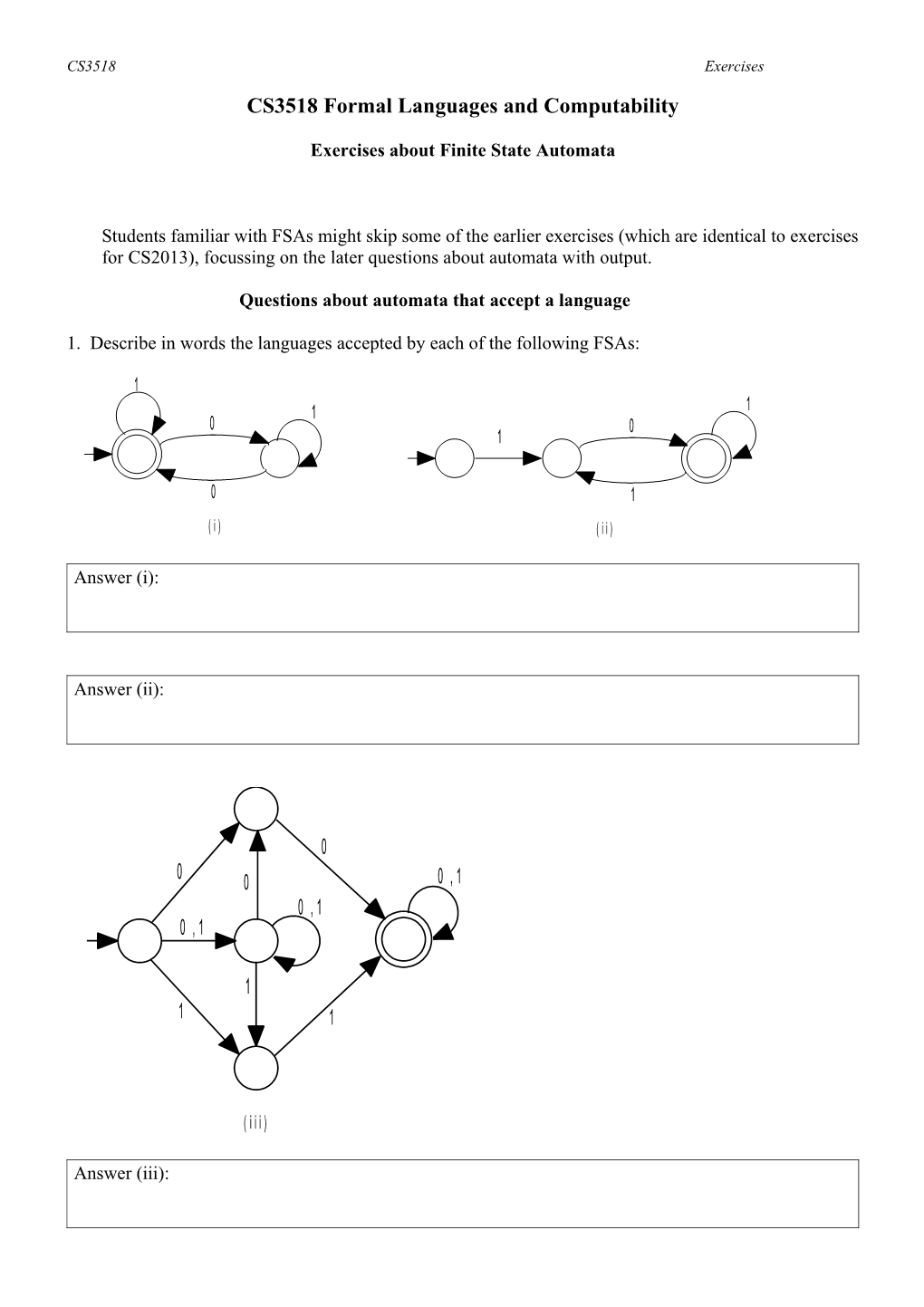 CS3012: Formal Languages and Compilers