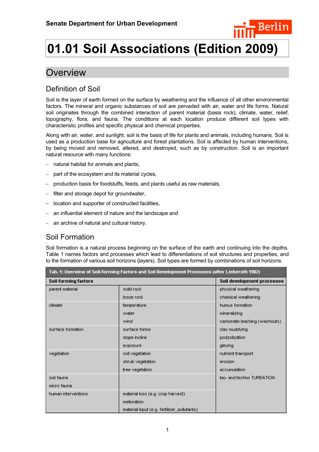 01.01 Soil Associations (Edition 2009)