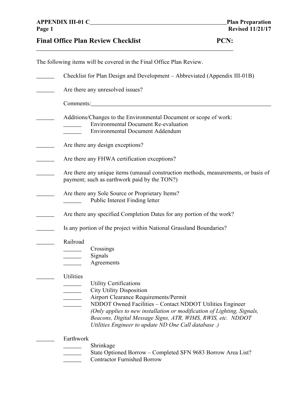 APPENDIX III-01 Cplan Preparation