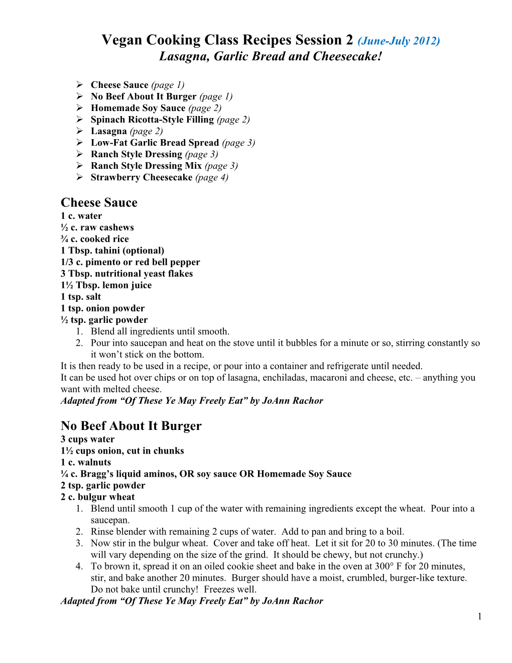 Cheese Sauce - Recipe Adapted from of These Ye May Freely Eat by Joann Rachor