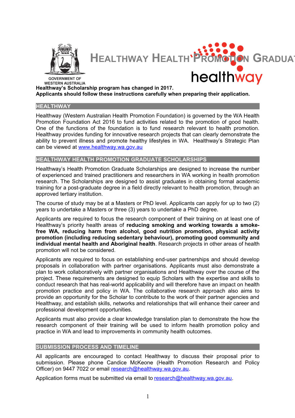 (4)	Application for Health Promotion