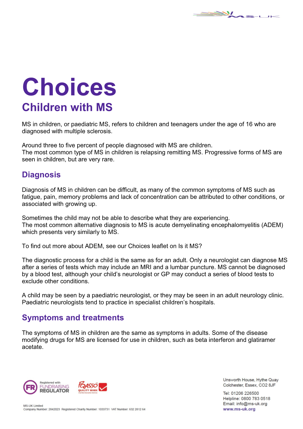 Children with MS