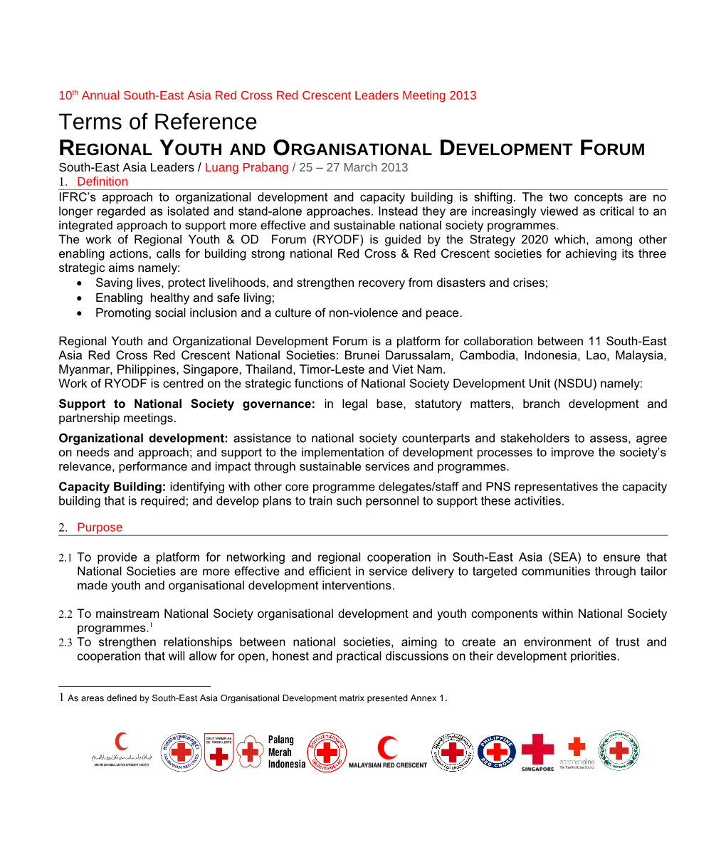 Template DRAFT for Youth&OD Forum Discussion