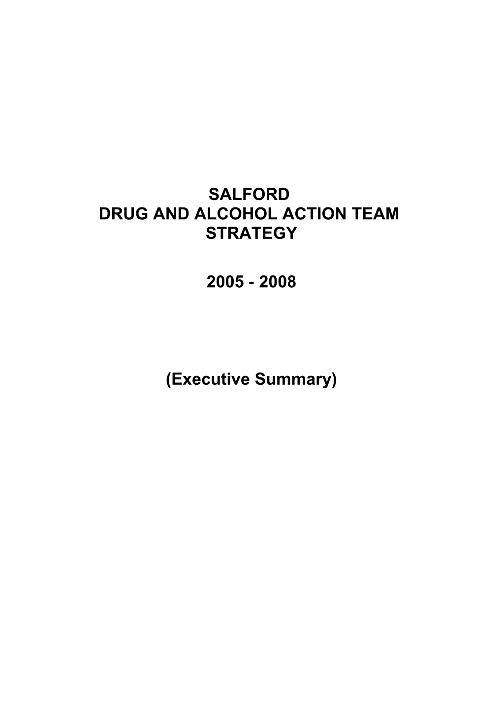 Salford Drug and Alcohol Action Team