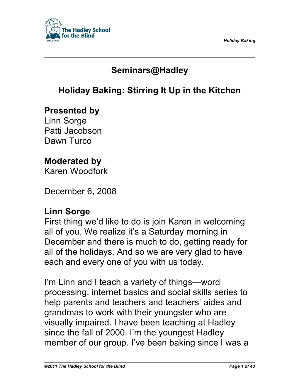 Holiday Baking: Stirring It up in the Kitchen