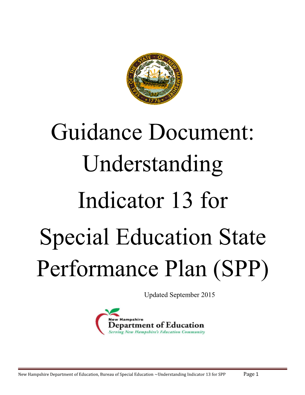 Special Education State Performance Plan (SPP)