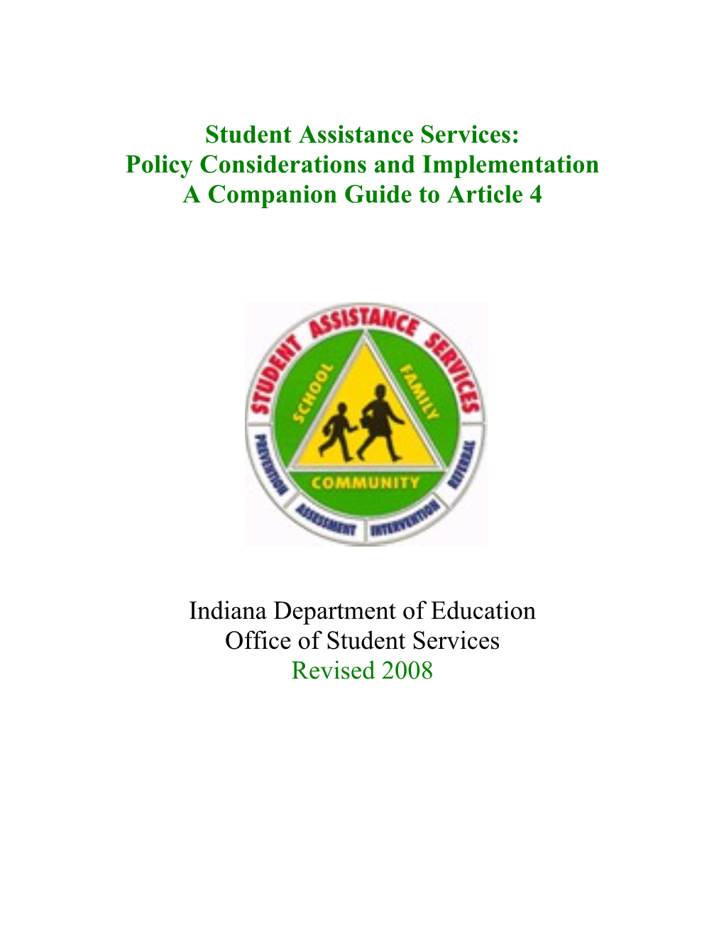 Student Assistance Services