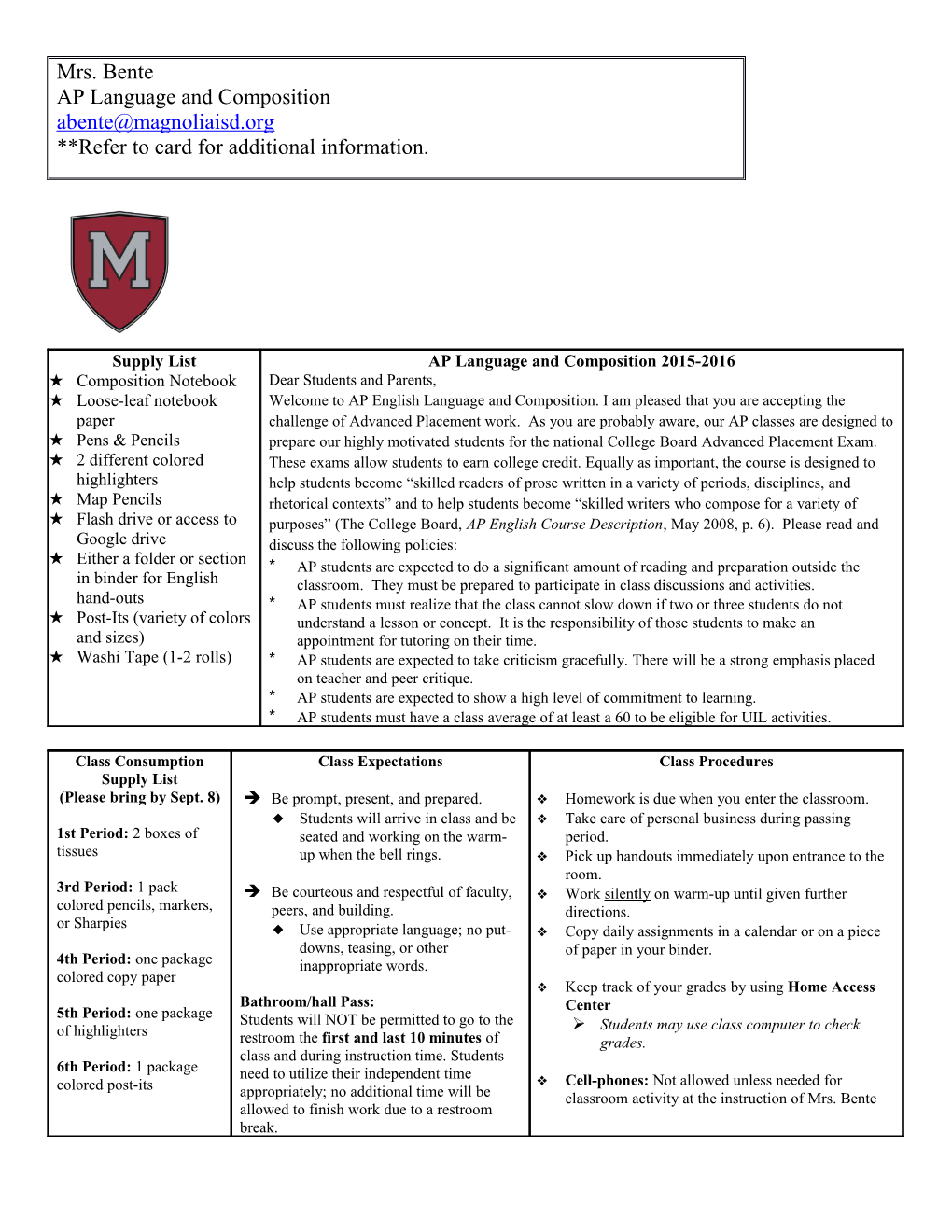 The Use of Is Required for All Students