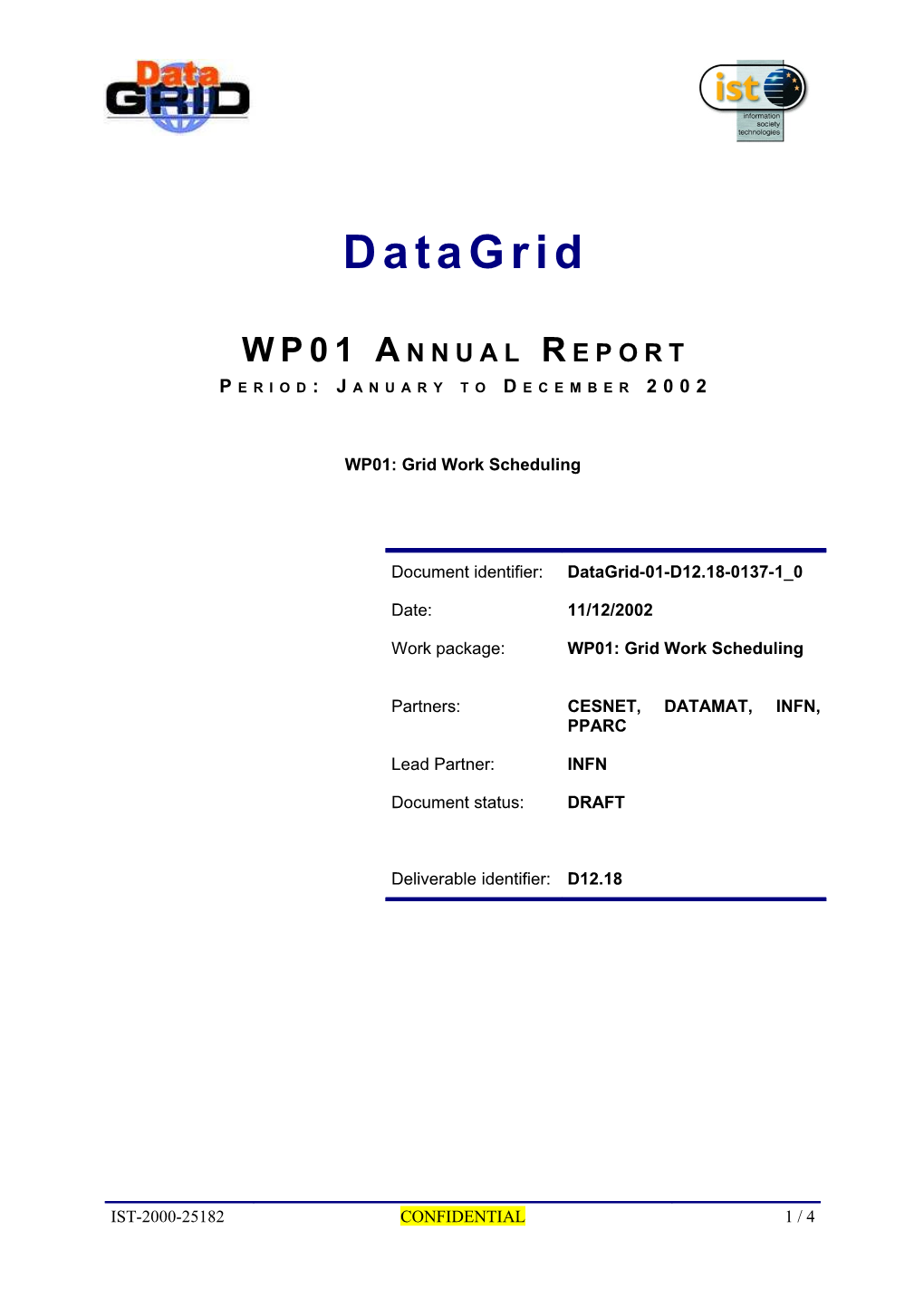 WP Annual Project Report Template
