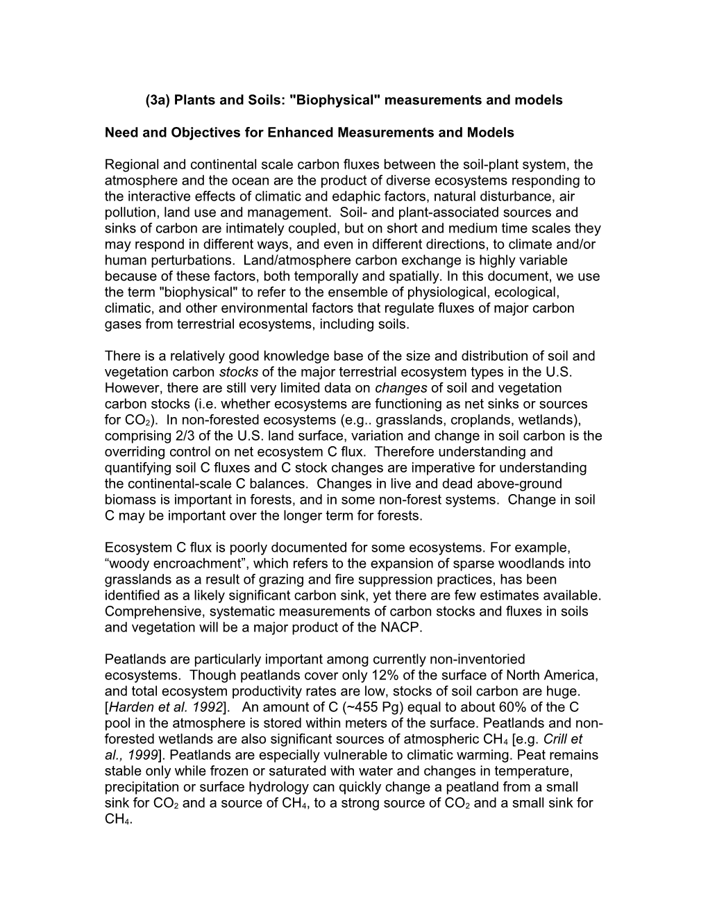 (3A) Plants and Soils: Biophysical Measurements and Models