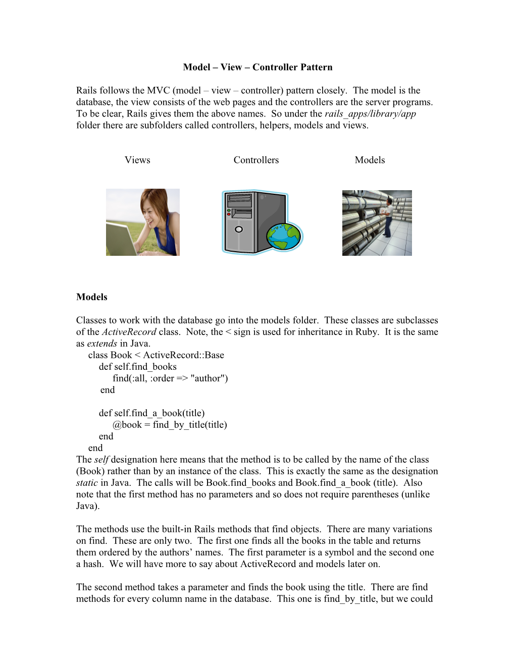 Model View Controller Pattern