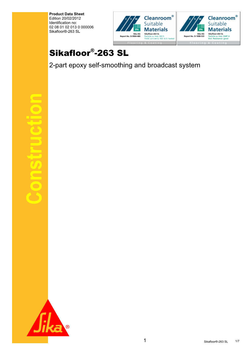 2-Part Epoxy Self-Smoothing and Broadcast System