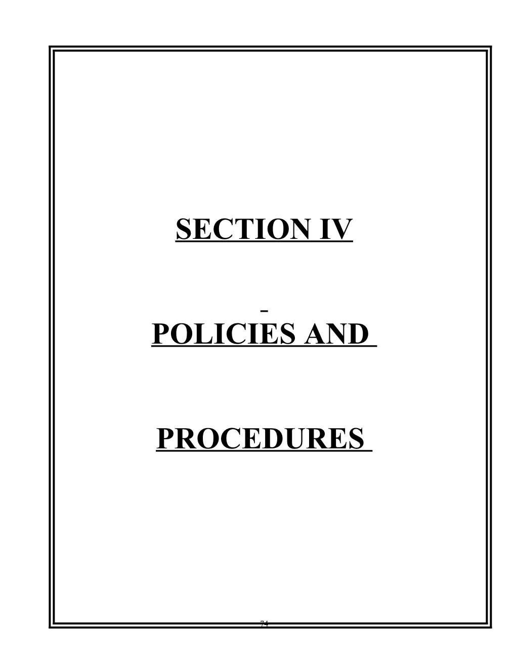 Iv Policies & Procedures