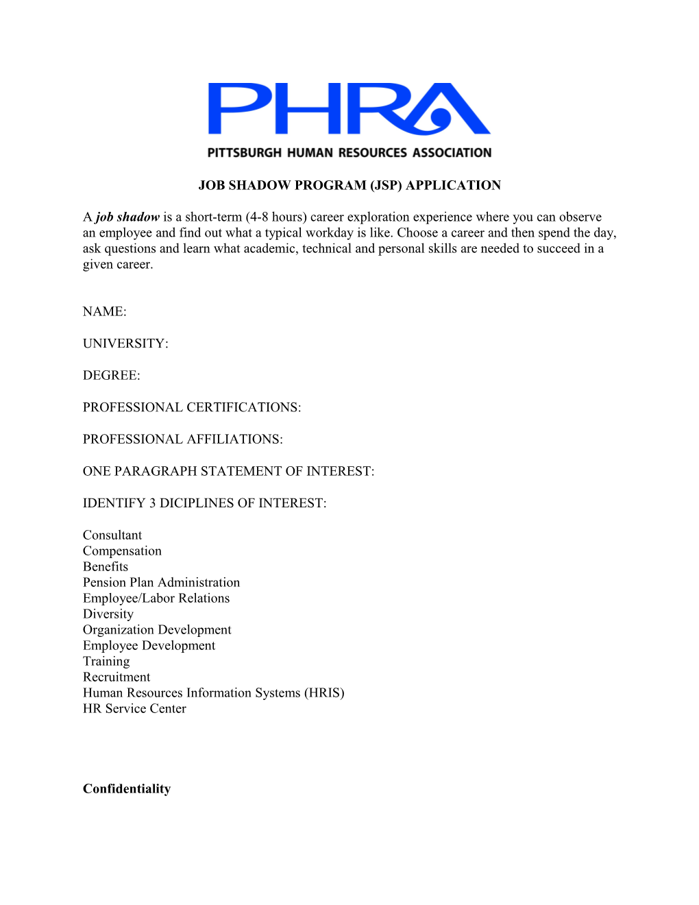 PHRA Board of Directors Candidate Biography