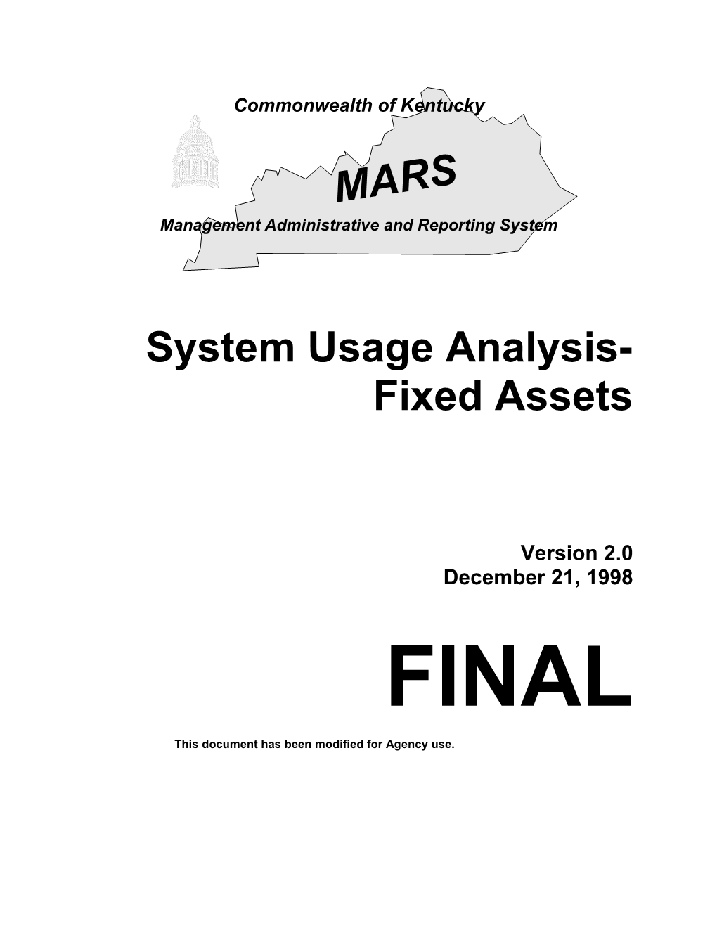 System Usage Analysis