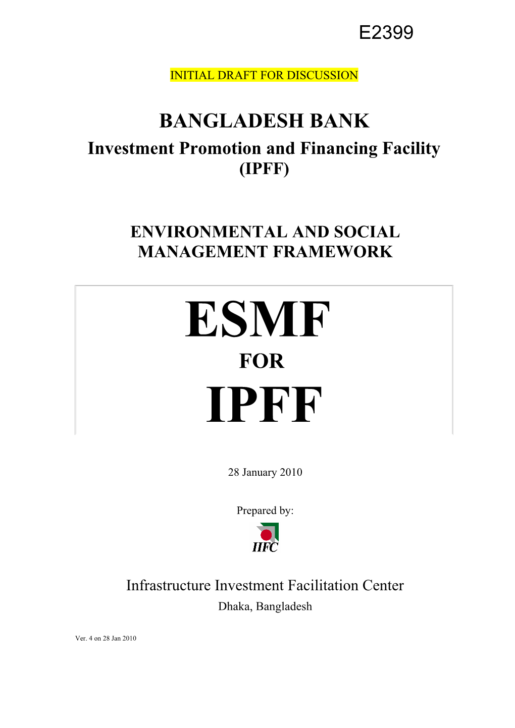 Esmf for Ipff