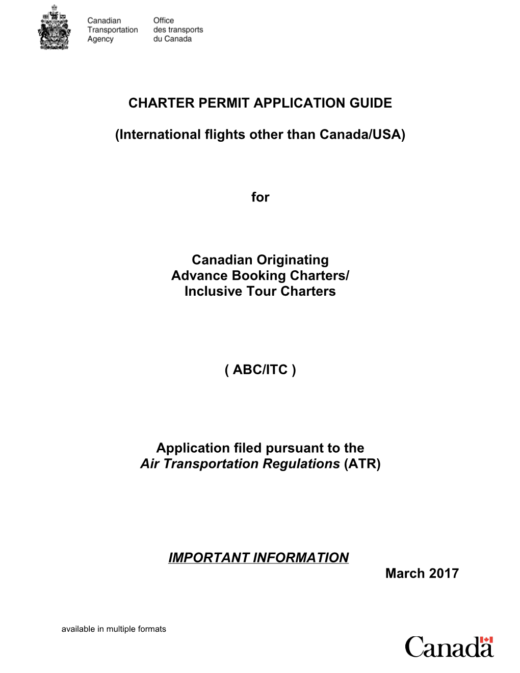 Charter Permit Application Guide