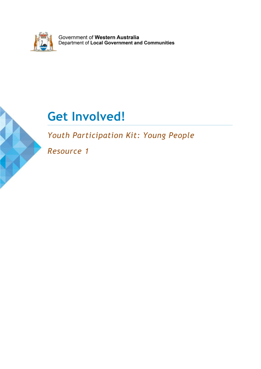 Youth Participation Kit: Young People - Resource 1 - Get Involved!