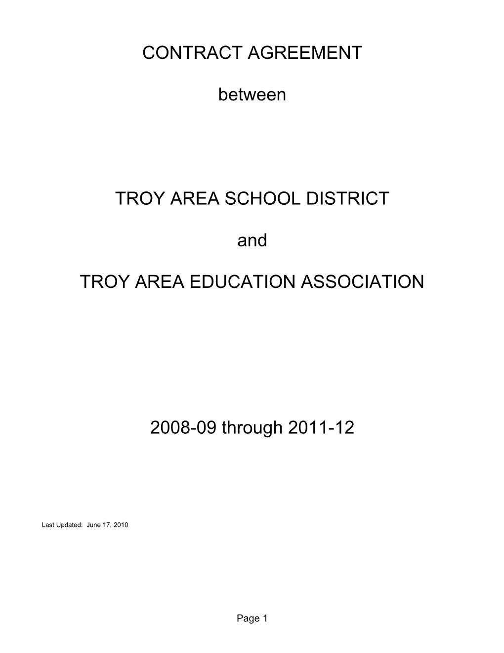 Troy Area Education Association