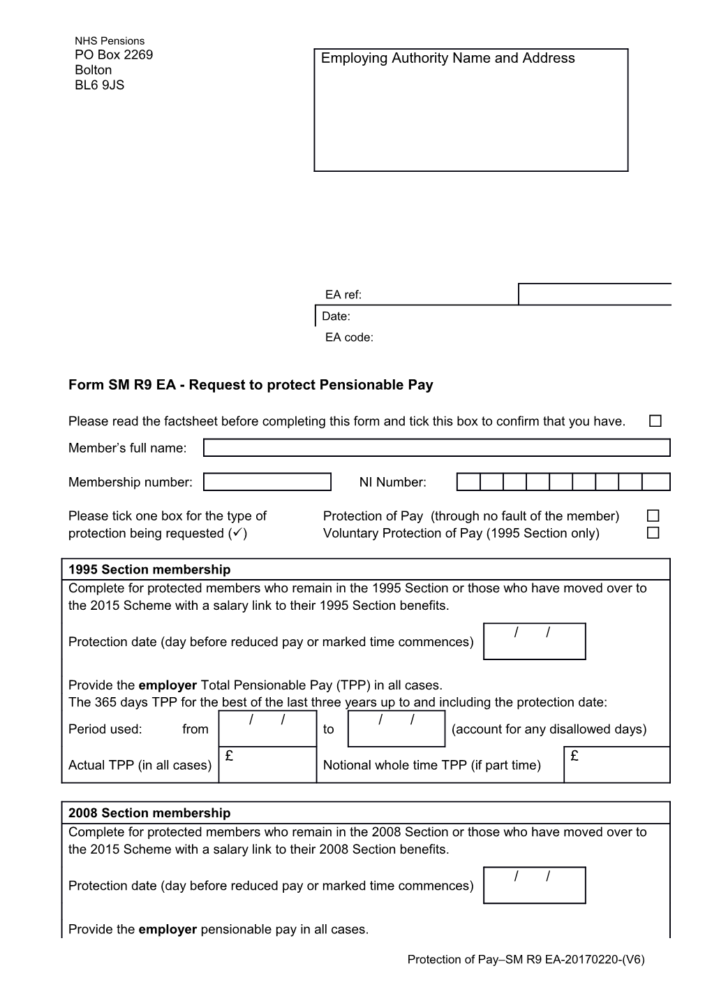 NHS Pensions Factsheet (V2) 10/2016