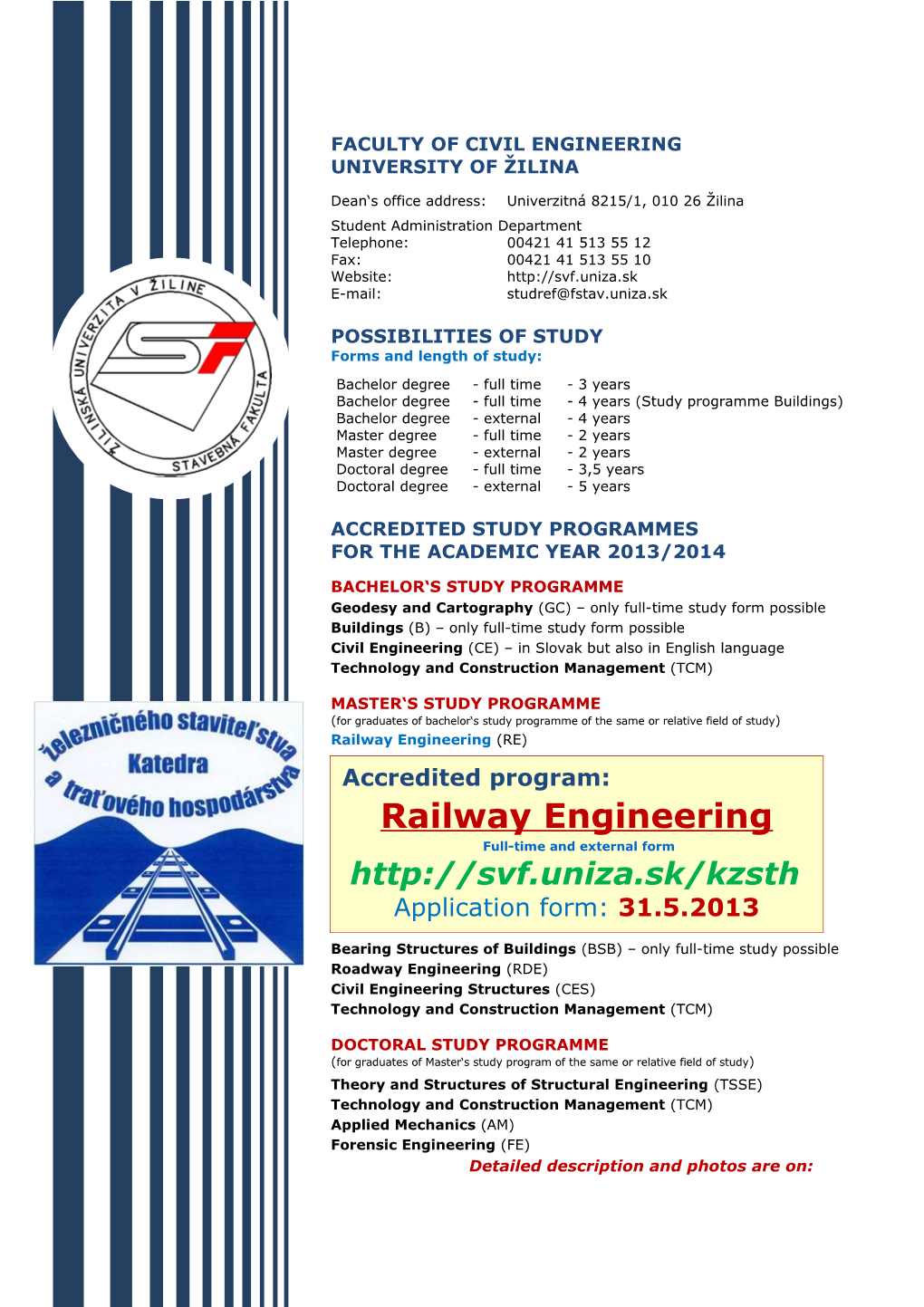 Faculty of Civil Engineering