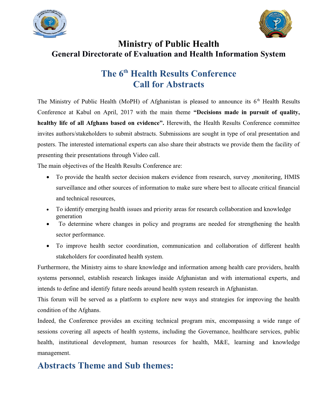 General Directorate of Evaluation and Health Information System