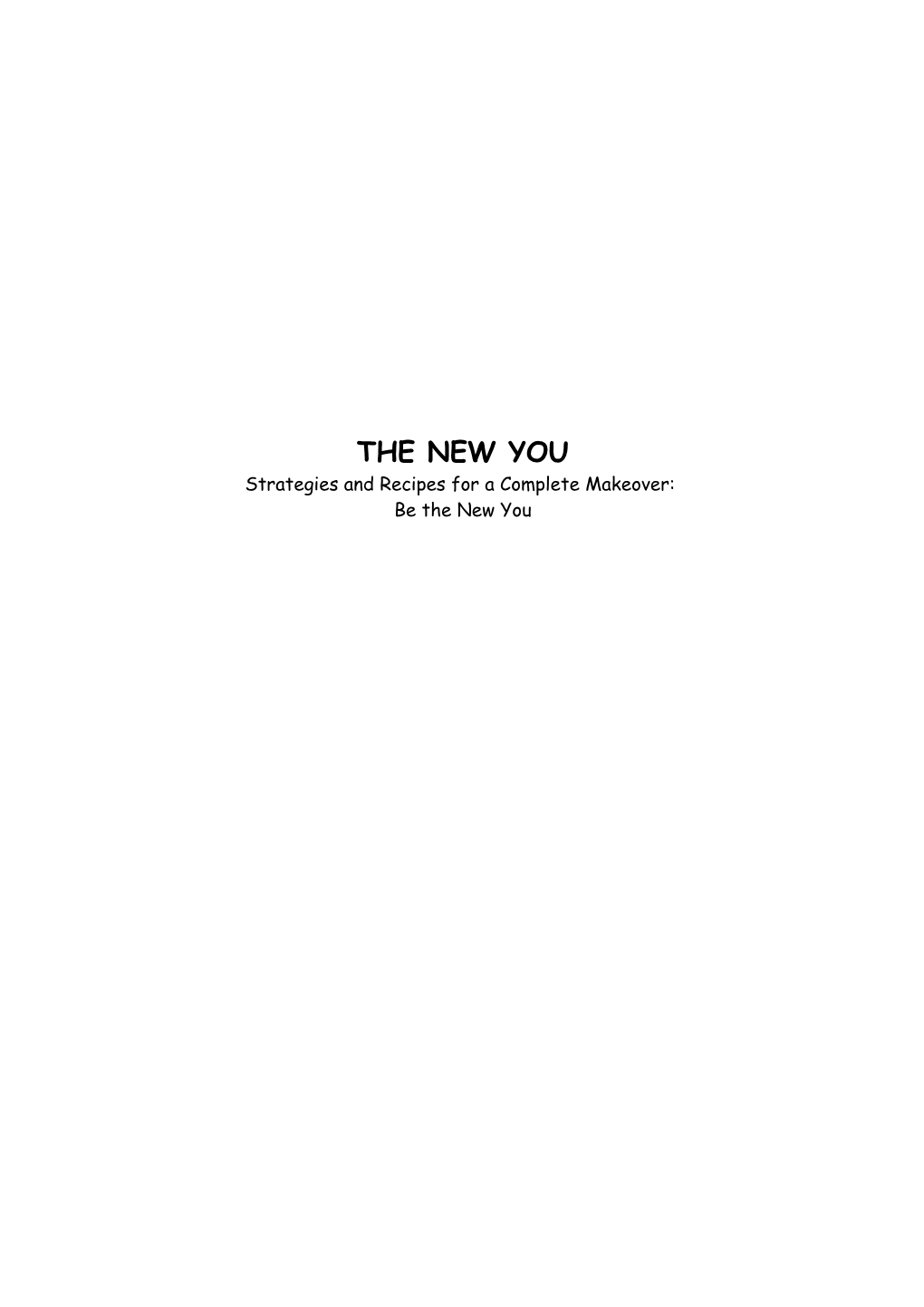 The New You