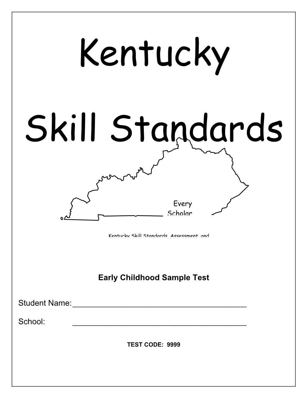 Early Childhood Sample Test