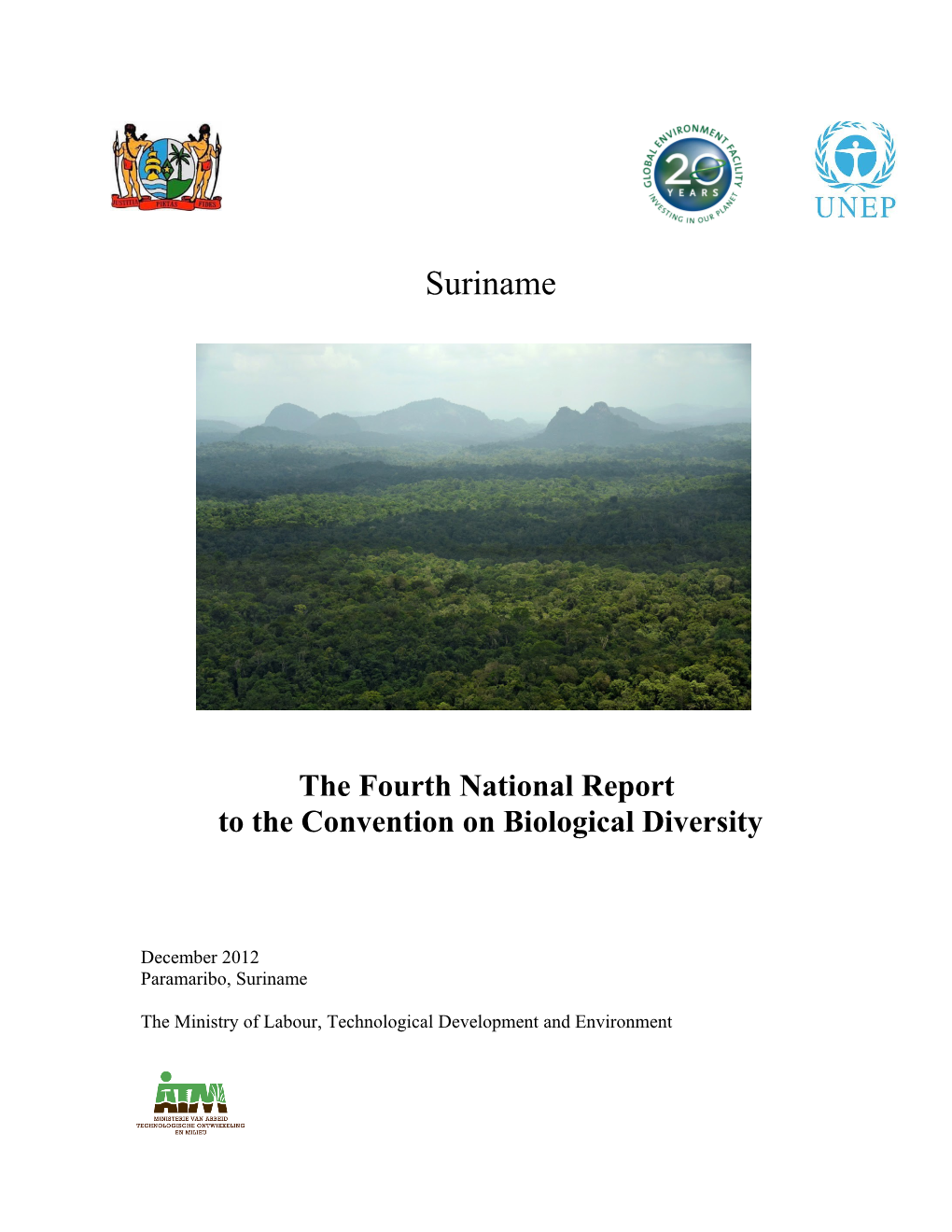 CBD Fourth National Report - Suriname (English Version)