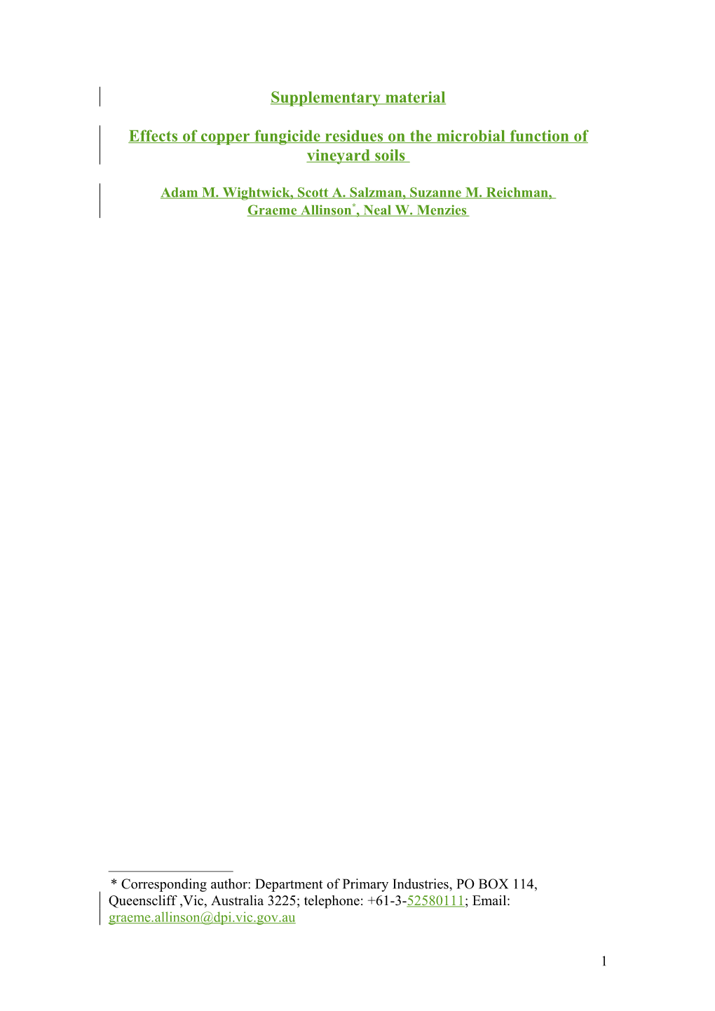 Assessing Effects of Copper Fungicide Residues on the Microbial Activity of Vineyard Soils