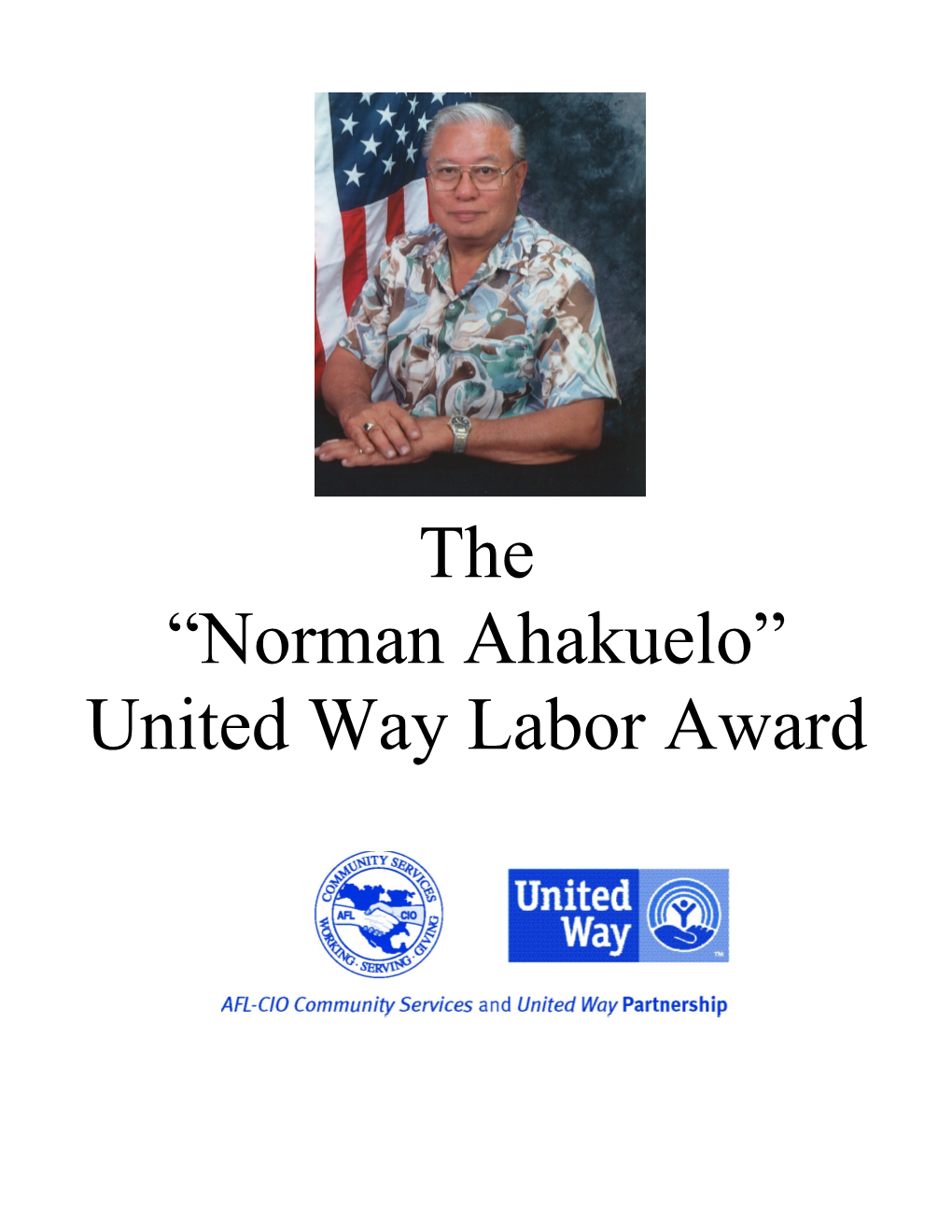 United Way Labor Award