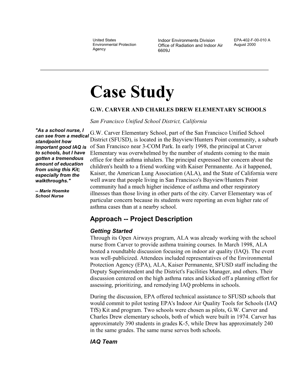 EPA Case Study - San Francisco