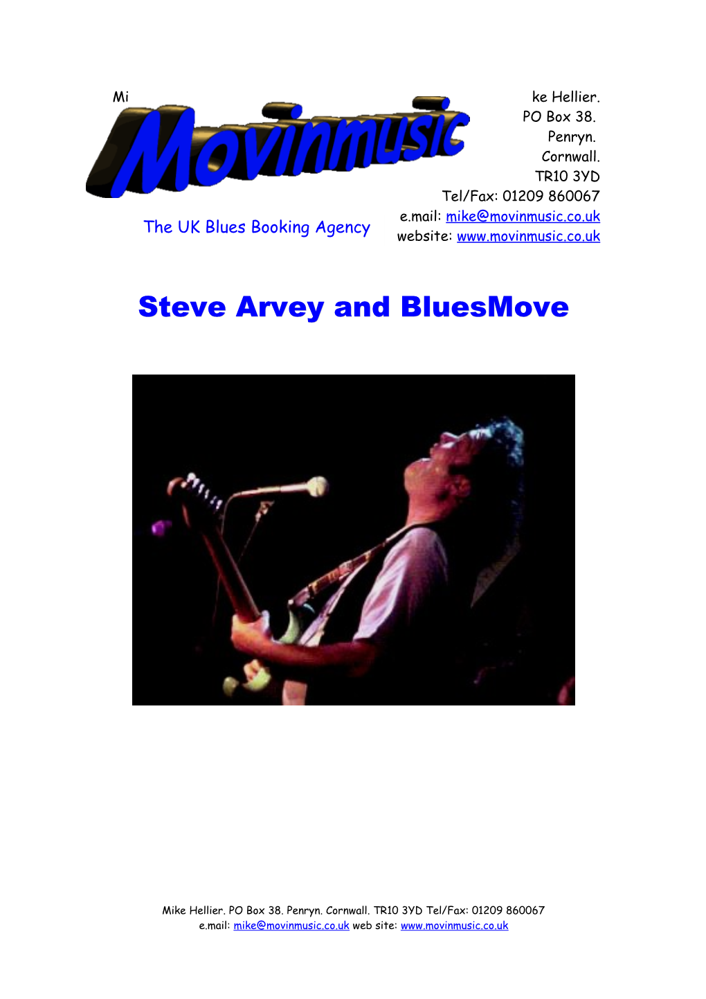 Steve Arvey and Bluesmove