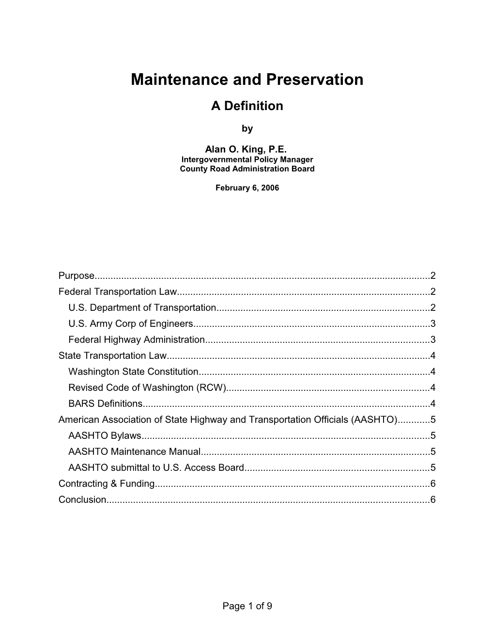 Maintenance Vs Preservation